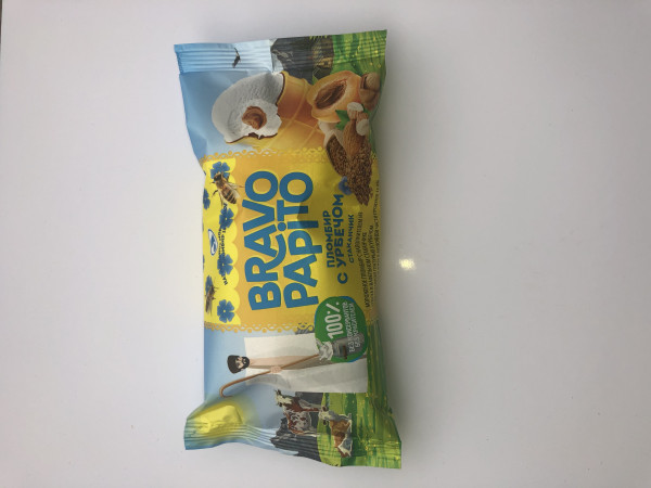 05 Стаканчик с УРБЕЧЁМ "bravo-Papito" 15% Пломбир 86гр.  (*24шт.)