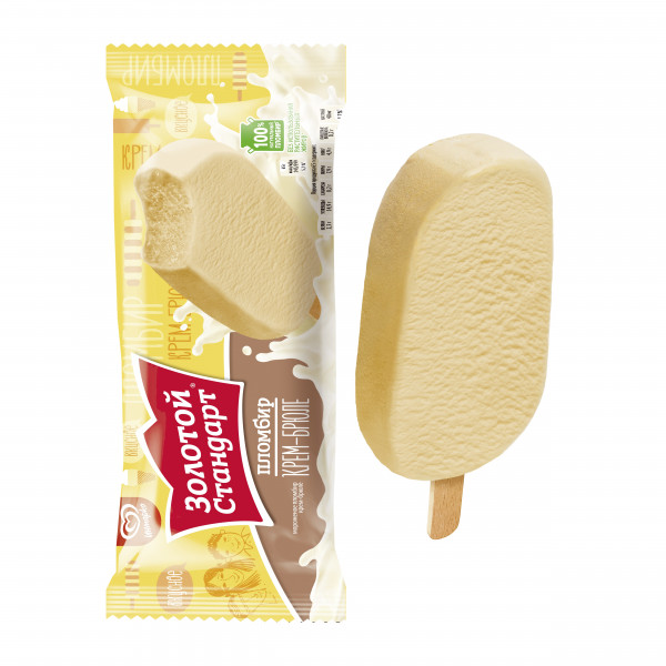Золотой стандарт эскимо без глазури Крем-Брюле 65гр. (*28шт.)