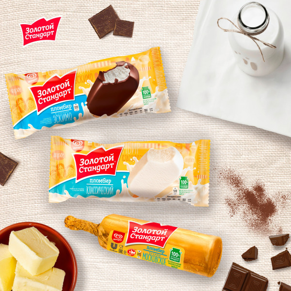 "Золотой стандарт"  Московское Эскимо 80г. (*28шт.)