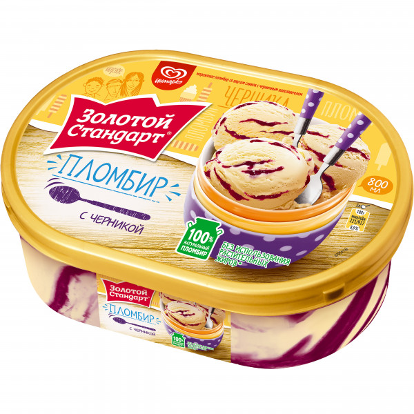 Золотой стандарт "Черника" Контейнер 475гр. (*6шт.)